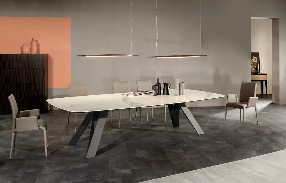 Tavolo Celtis Ceramic fisso T8084FSC Tonin Casa