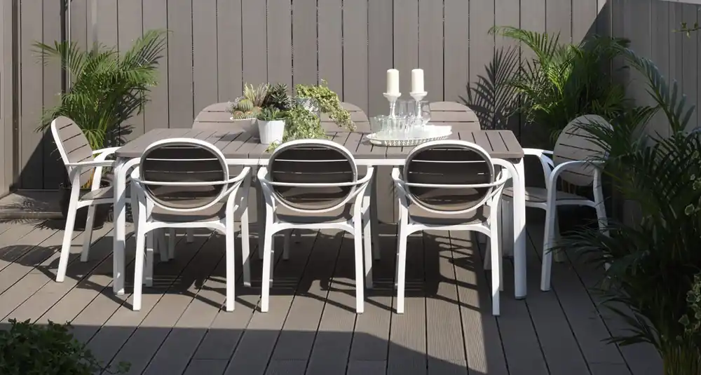 Set tavolo Alloro 210 con 10 sedie Palma Nardi