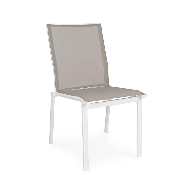 Sedia Cruise bianco/tortora GK50 Bizzotto