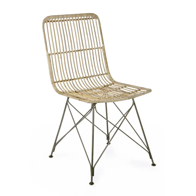 Sedia Lucila kubu natural Bizzotto