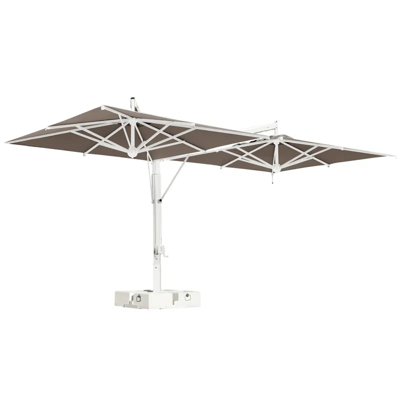 Ombrellone Alu Double Starwhite 3,5x7 Scolaro