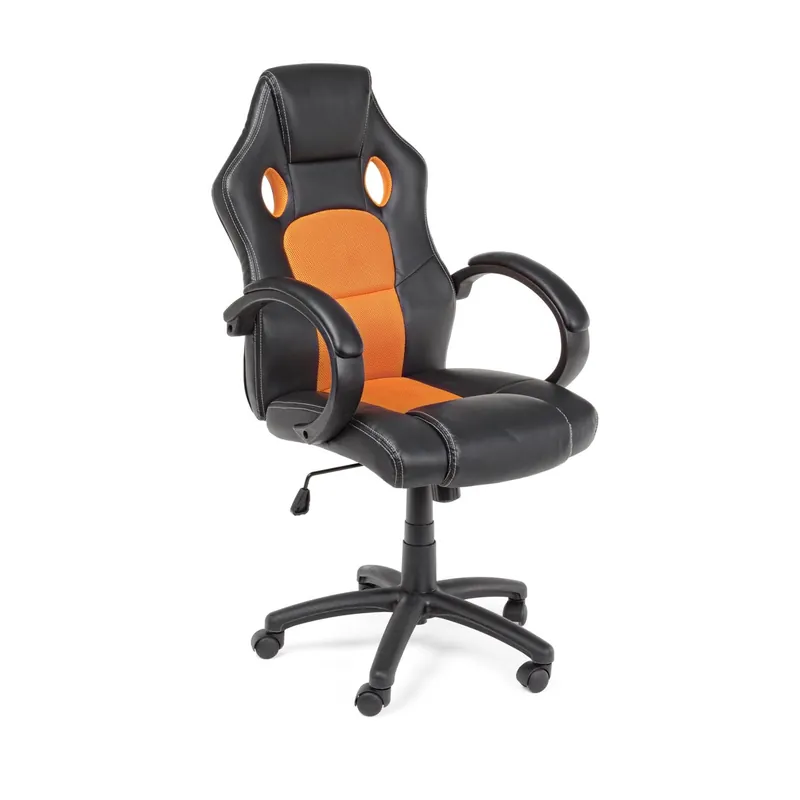 Poltrona ufficio c-br Racing nero-arancio Bizzotto