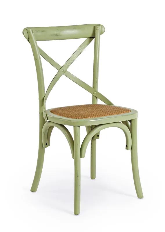 Sedia Cross verde Bizzotto