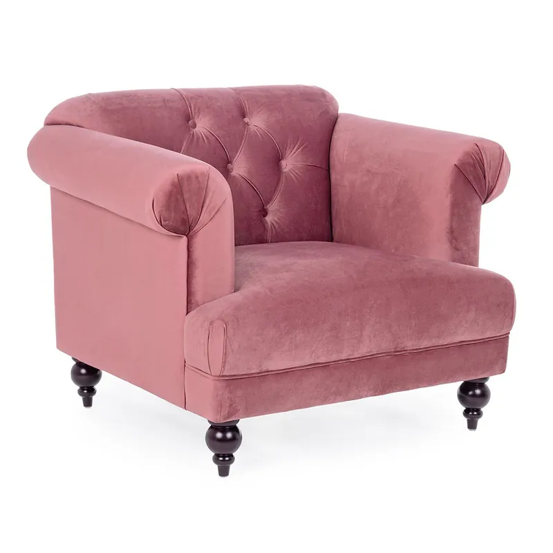 Poltrona Blossom rosa antico Bizzotto