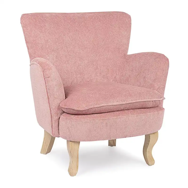 Poltrona Chenille rosa Bizzotto