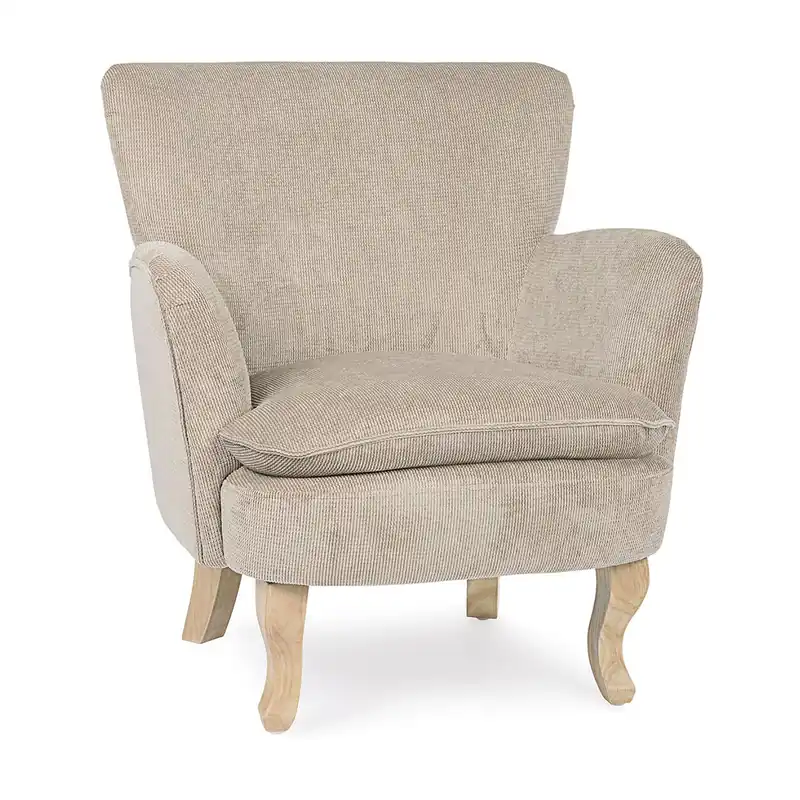 Poltrona Chenille tortora Bizzotto