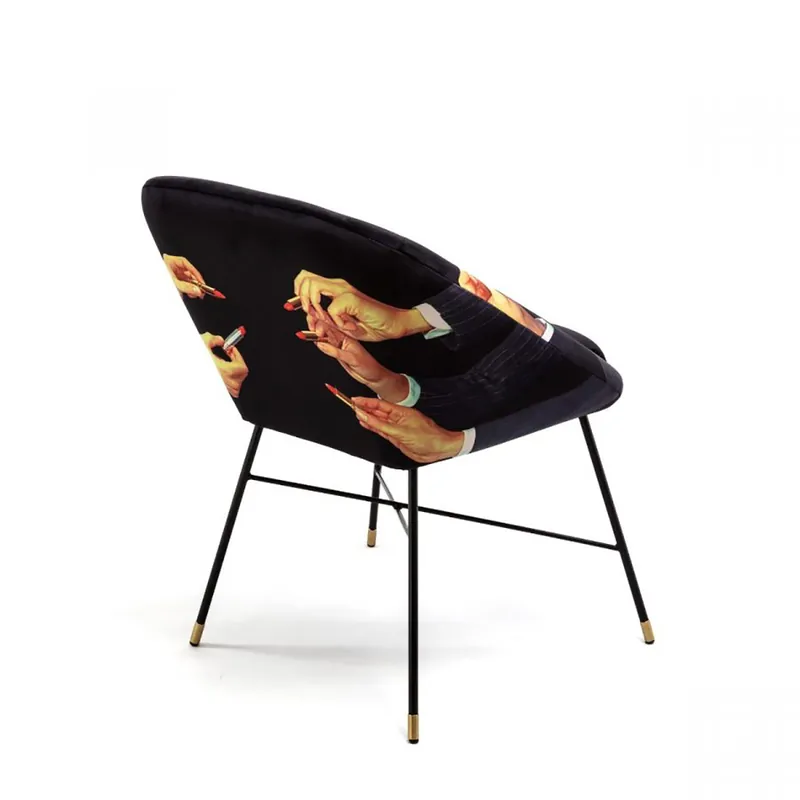 Padded Chair Lipsticks Black Seletti Seletti