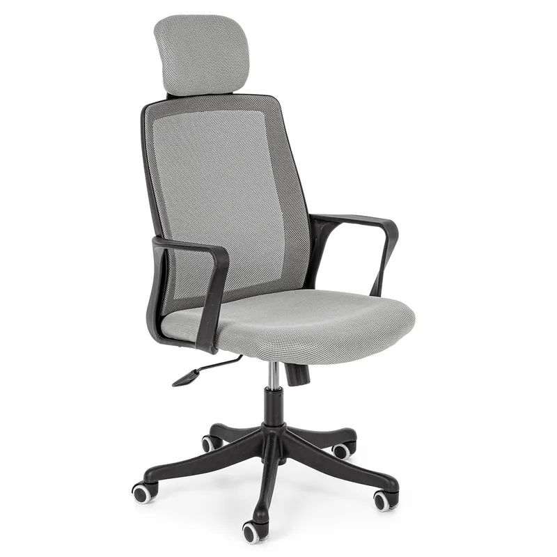 Sedia ufficio con braccioli Laurent grigio Bizzotto