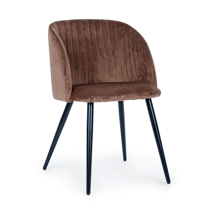 Sedia Queen Velvet Ruggine Bizzotto