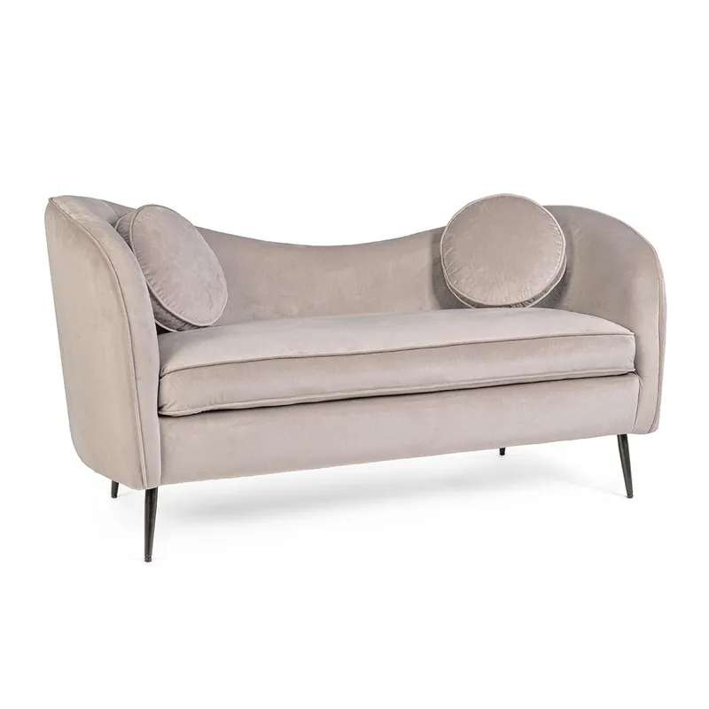 Divano 2P Candis grigio chiaro Bizzotto