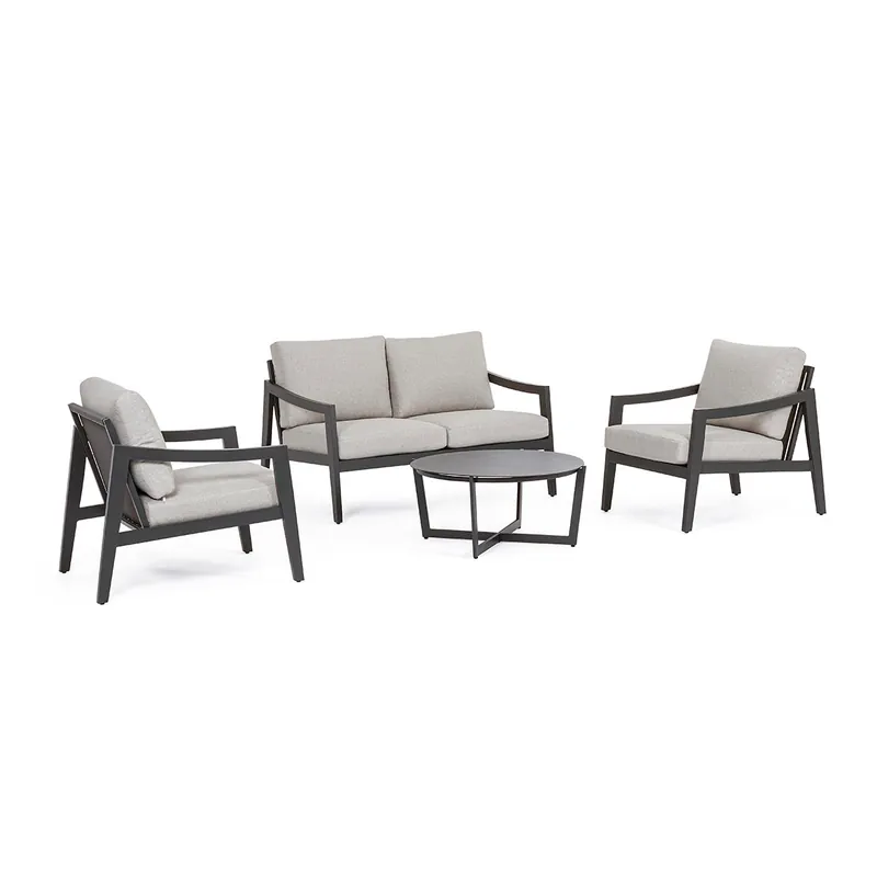 Set Salotto Sirenus antracite Bizzotto