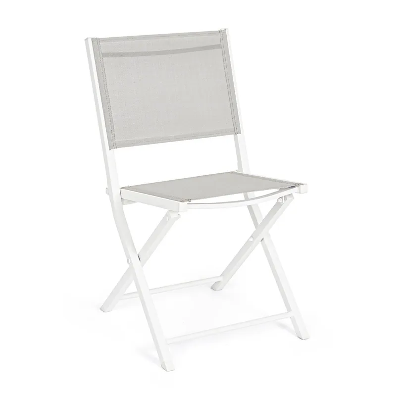 Sedia pieghevole Hilde bianco cloud Bizzotto