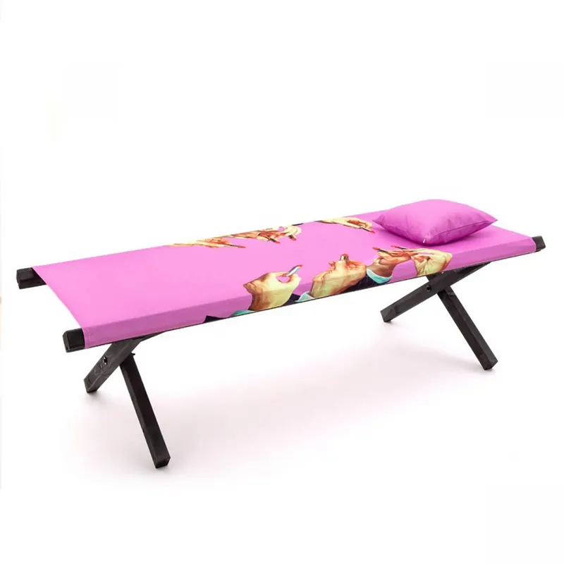 Poolbed Lipsticks Pink Lettino da piscina Seletti