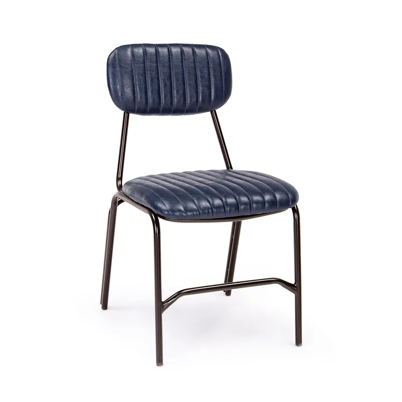 Sedia Debbie blu vintage Bizzotto
