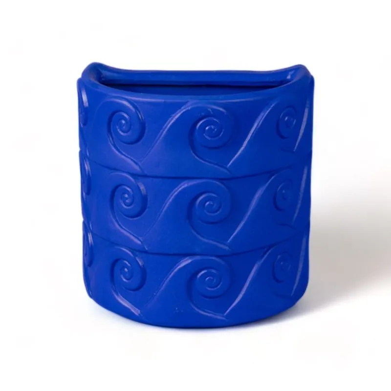 Magna Graecia Terracotta Vaso da parete Greche Blue Seletti