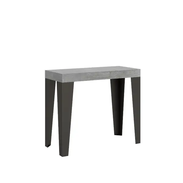 Consolle 90x40 cm allungabile a 300 cm FLAME PREMIUM Cemento