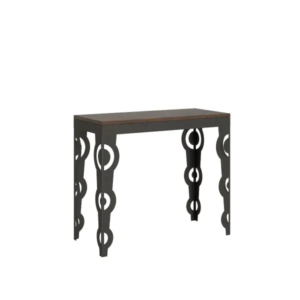 Consolle 90x40 cm allungabile a 300 cm KARAMAY EVOLUTION Noce