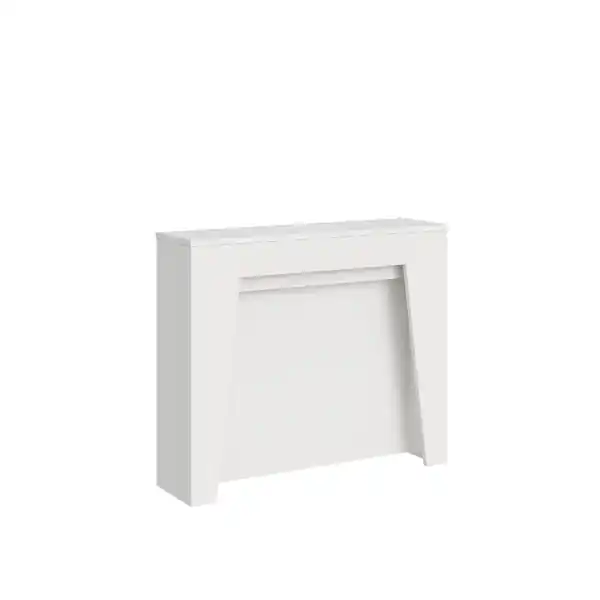 Consolle allungabile 90x25/211 cm DEVA Bianco Frassino allunghe interne