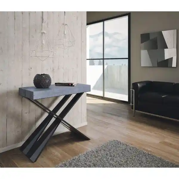Consolle allungabile 90x40/300 cm DIAGO Cemento