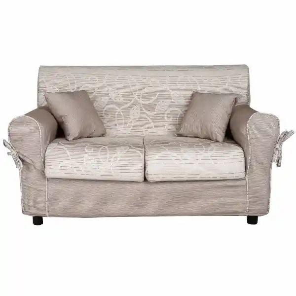 Divano 2 posti in tessuto sfoderabile 150 cm PANAMA Beige Chiaro