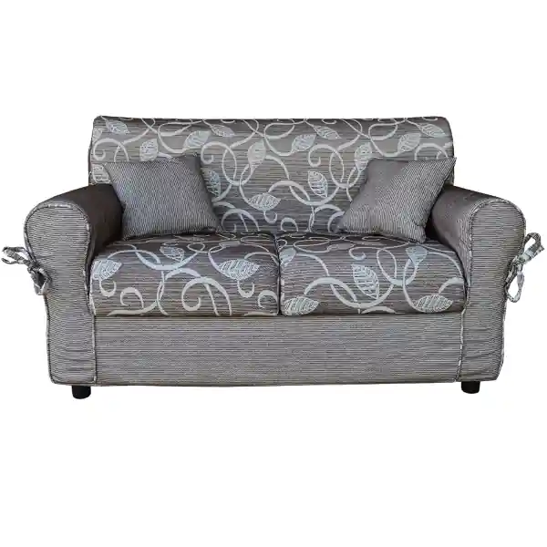 Divano 2 posti in tessuto sfoderabile 150 cm PANAMA Marrone/Beige