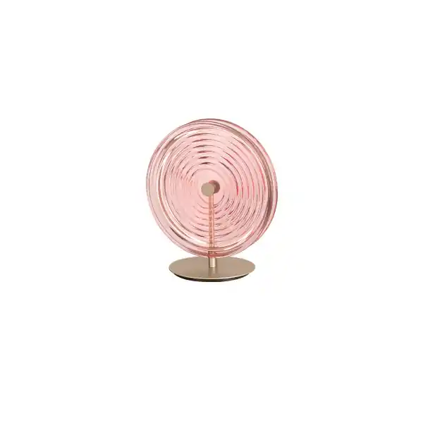 Lumetto LED da tavolo JOKEY in vetro decorato Rosa 30x33 cm