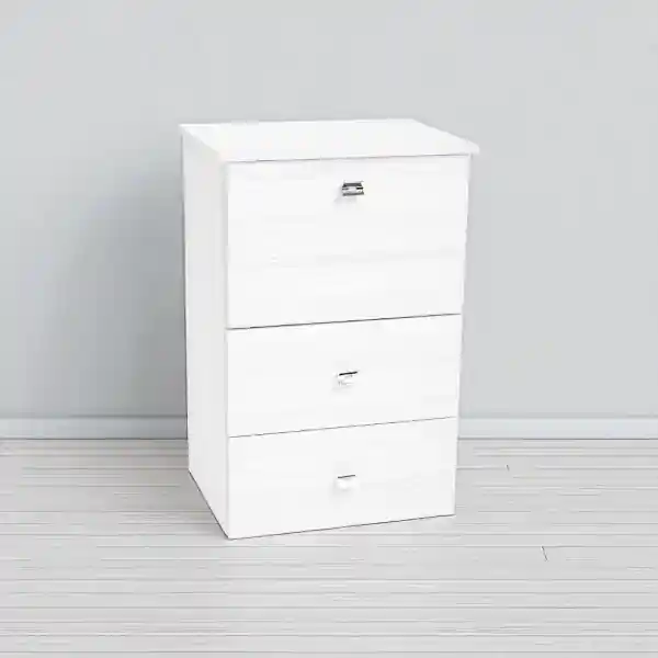 Mobile asse stiro a scomparsa in legno Bianco 55x85h cm con 1 anta e 2 cassetti