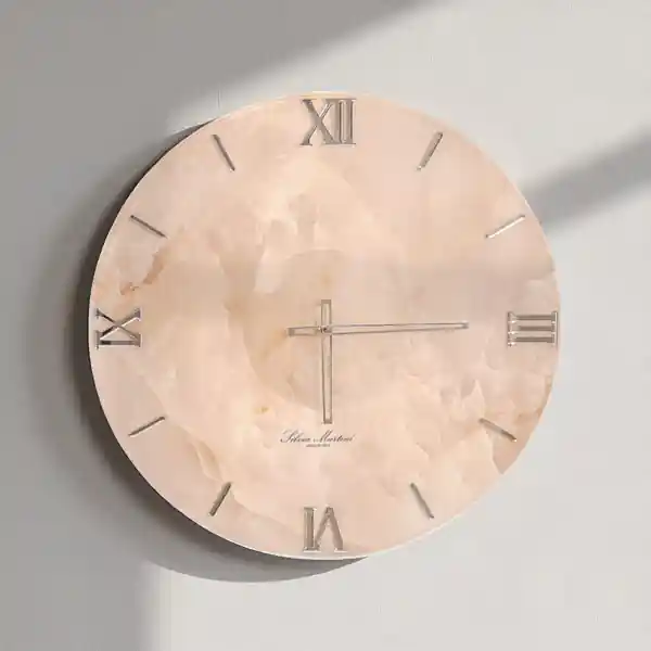 Orologio in vetro temperato da parete moderno D60 - rosa antico CARAH