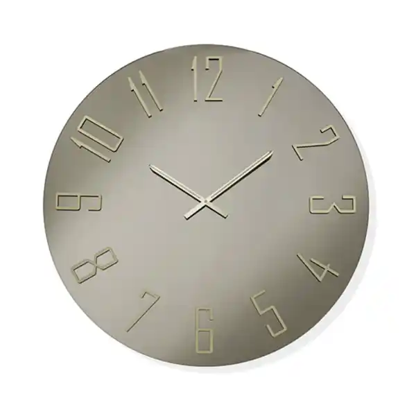 Orologio OZIAS rotondo D60 cm in cristallo Bronzo e numeri Oro