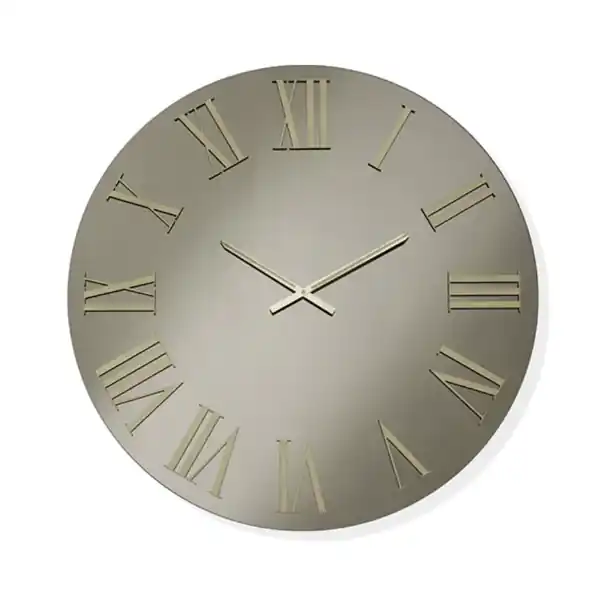 Orologio rotondo D60 cm in cristallo Bronzo e numeri Oro - TIWAR