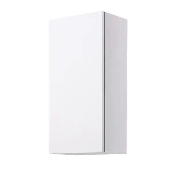Pensile sospeso 30x22xH71 con anta reversibile Bianco Frassino
