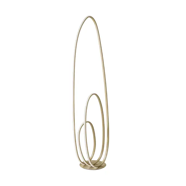 Piantana GOLDEN in metallo verniciato Oro a LED H160 cm