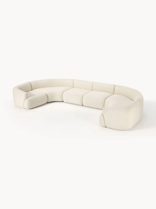 Divano XL componibile in teddy Sofia