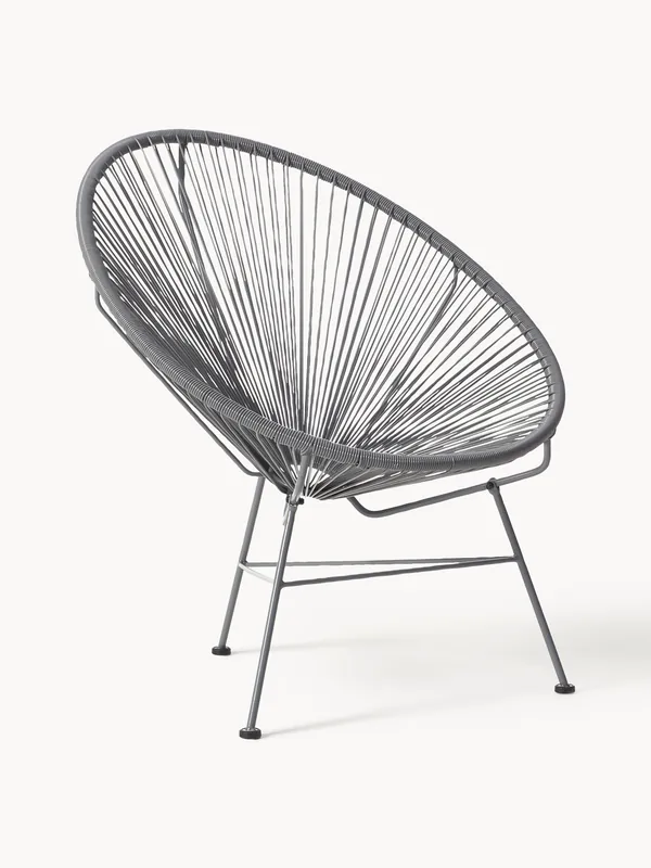 Poltrona lounge in plastica intrecciata Bahia
