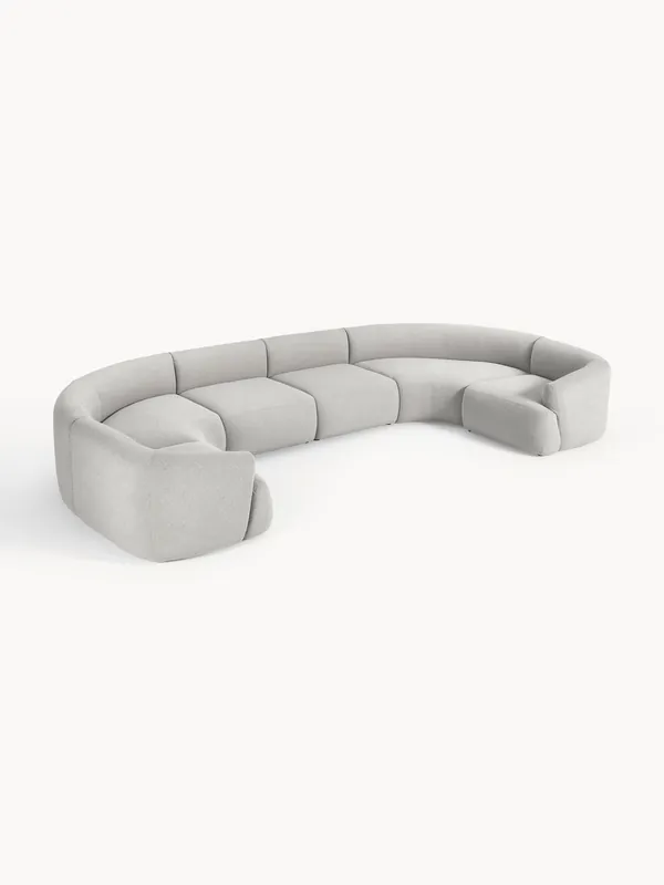 Divano XL componibile in bouclé Sofia
