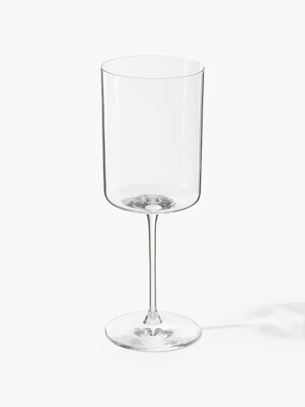 Set di 4 calici da vino bianco in cristallo Xavia