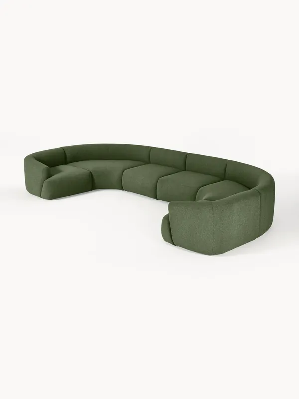 Divano XL componibile in bouclé Sofia