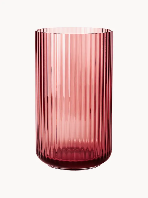 Vaso in vetro soffiato Lyngby, alt. 25 cm