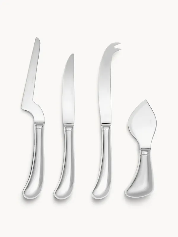 Set di 4 coltelli da formaggio in acciaio inox Living