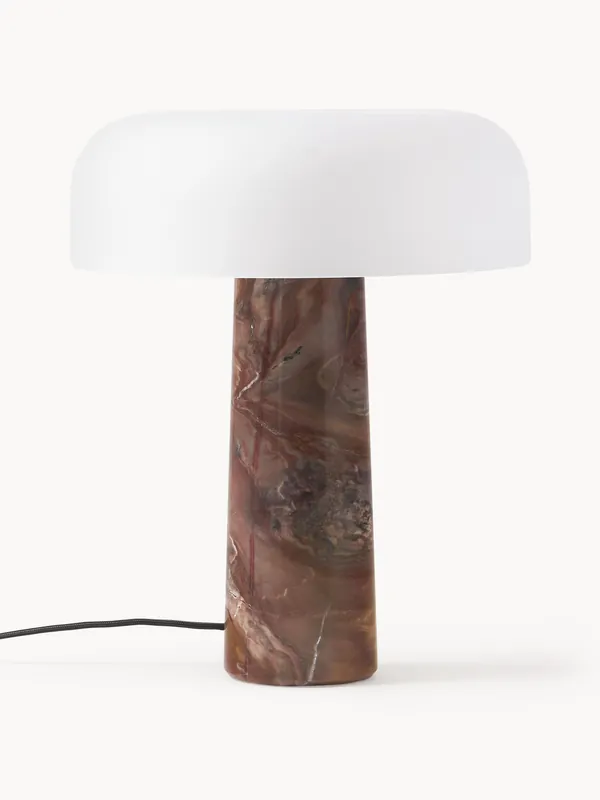 Lampada da tavolo con base in marmo Carla