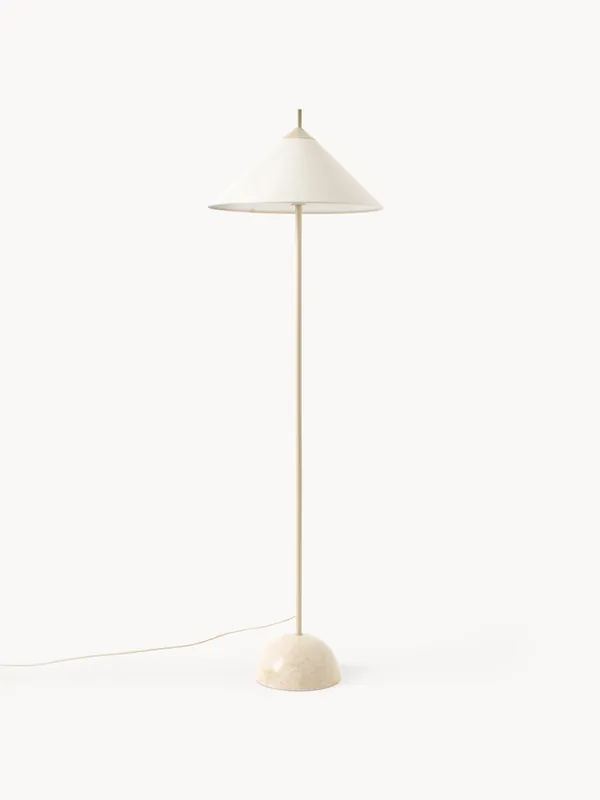 Lampada da terra con base in marmo Vica