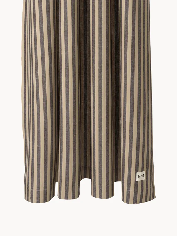 Tenda da doccia in cotone organico Chambray, idrorepellente