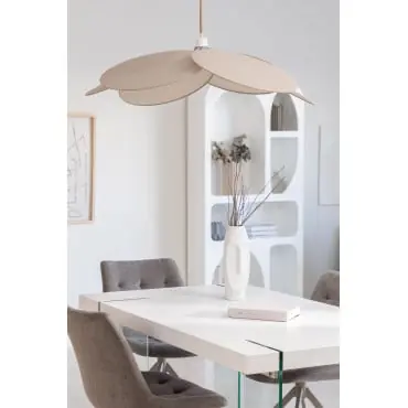 Lampada a sospensione da soffitto in cotone Okai