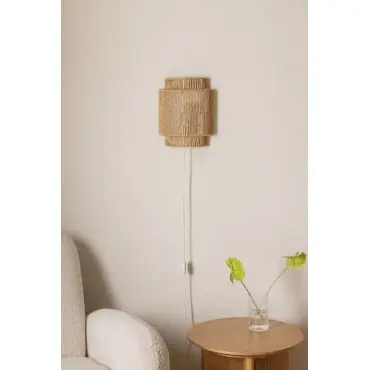 Applique Nakops in ferro e corda intrecciata