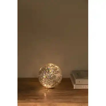 Sfera decorativa con luci LED in vetro Ruirik