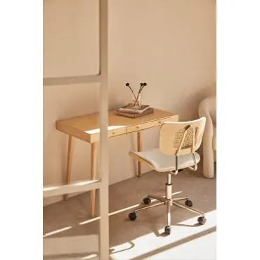 Scrivania 100x50 cm in bambù con cassetti Takeo