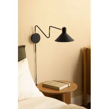 Lampada da parete orientabile in ferro Lizz
