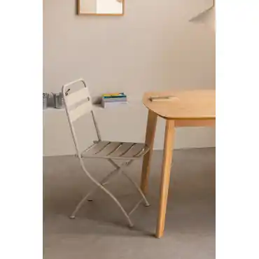 Sedia da pranzo pieghevole in acciaio Janti