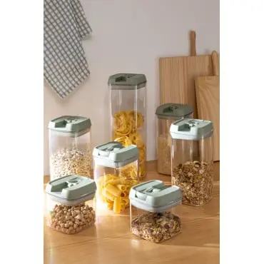 Set di 7 barattoli da cucina in polipropilene Janos