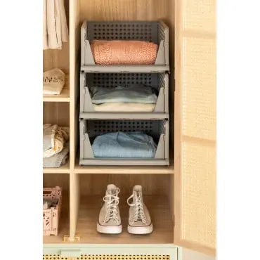 Set di 3 organizer per abbigliamento Evadin